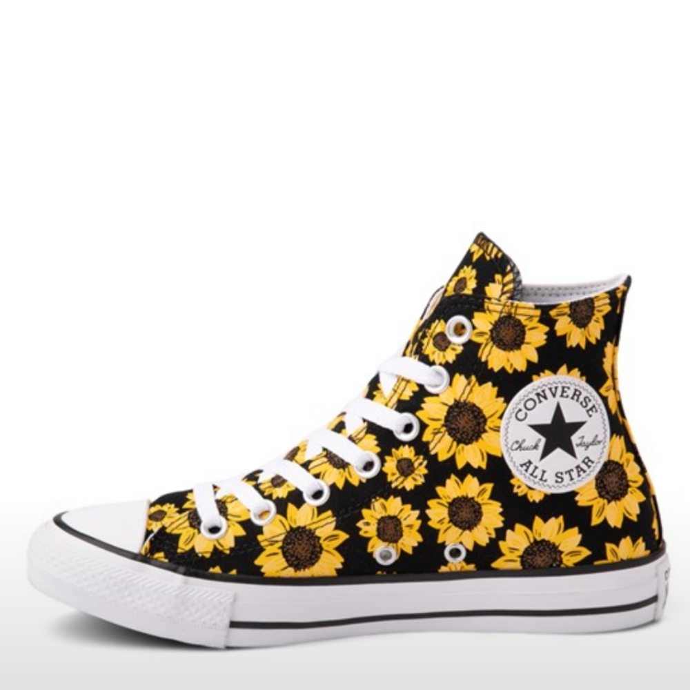 NWT Converse Sunflower Hi Top Shoes